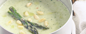 Crema de espárragos verdes