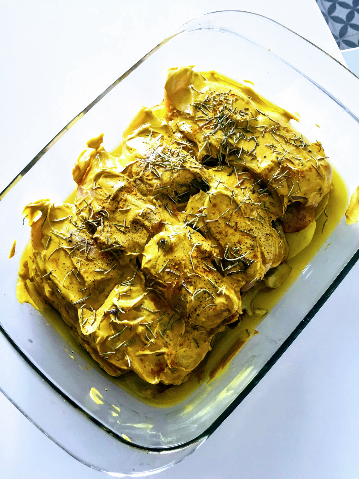 Pollo a la mostaza